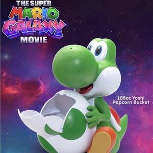 Super Mario Galaxy Yoshi Popcorn Bucket Exclusive IN HAND AMC Cinemark Regal NEW